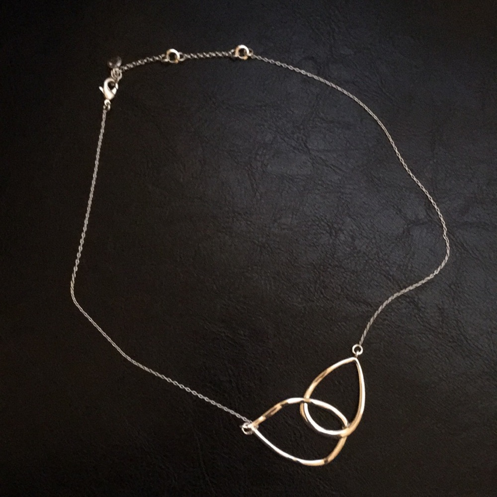 🔴Interlocking Double Teardrop Necklace